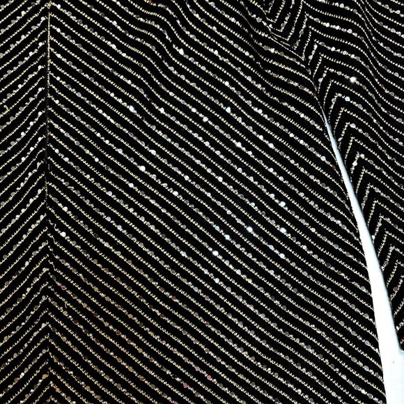 St. John Evening by Marie Gray Skirt Suit – Black w/Gold & Crystal Embembellish - Picture 7 of 8